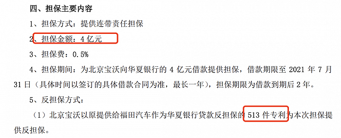 图源：北汽福田公告