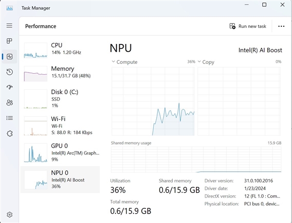 Intel酷睿Ultra NPU AI加速库开源：但功能残缺不全